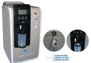 CONCENTRADOR DE OXIGENO DE 5 LITROS