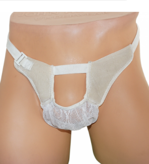 FAJA ESCROTAL TIPO SUSPENSOR ABIERTO
