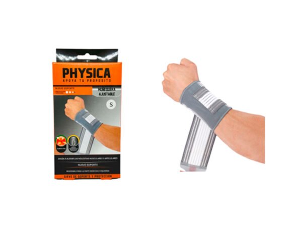 MUÑEQUERA ELASTICA AJUSTABLE PLOMA